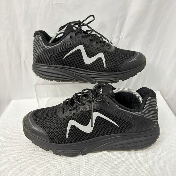 MBT Colorado X Shoes Mens Size 11 Black Rocker Lace Up Low Top - Picture 8 of 10